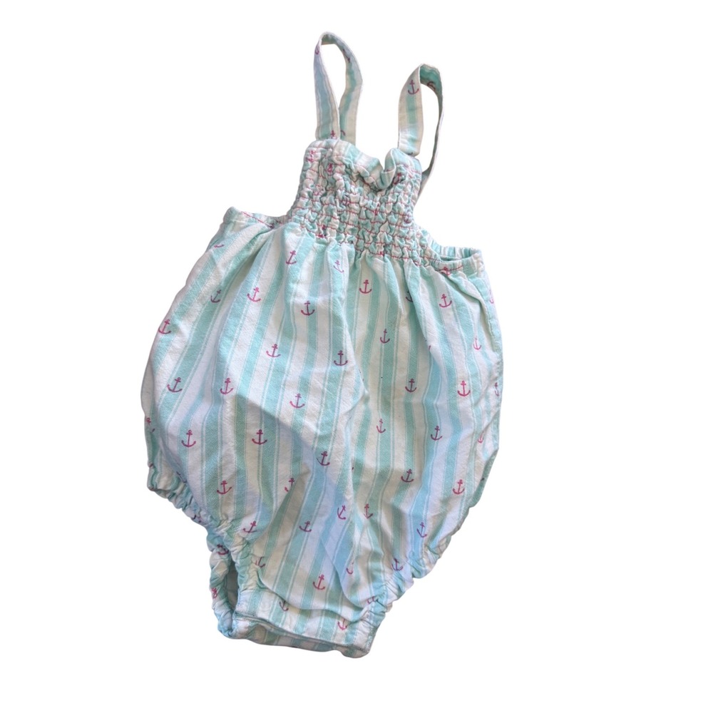 Hatley striped anchor print bubble romper‎